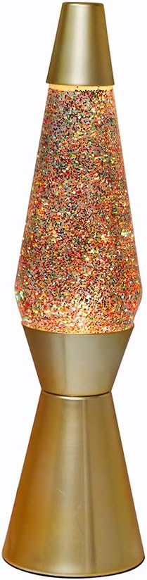 I-TOTAL - Lamp à Lave Magma & Glitter (Gold Glitter)