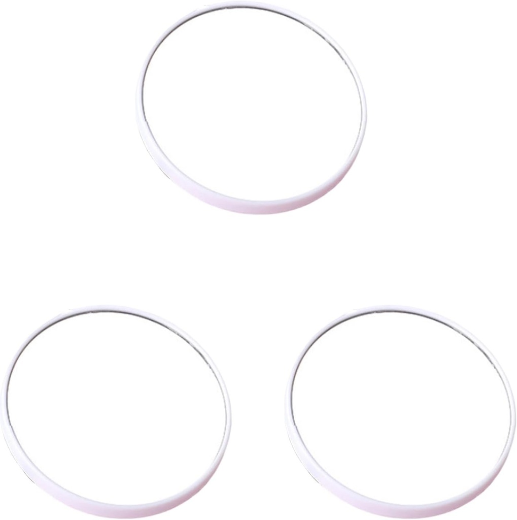 Eabdice 3 bucati oglinda cu ventuza, 10x oglinda cosmetica, oglinda de machiaj cu ventuza de 15 cm, potrivita pentru uz casnic, saloane de infrumusetare si calatorii