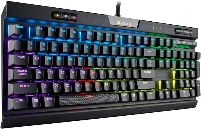 Tastatura mecanica pentru jocuri Corsair K70 RGB MK.2 (viteza Cherry MX: rapida si precisa, iluminare dinamica LED RGB, QWERTZ DE L...