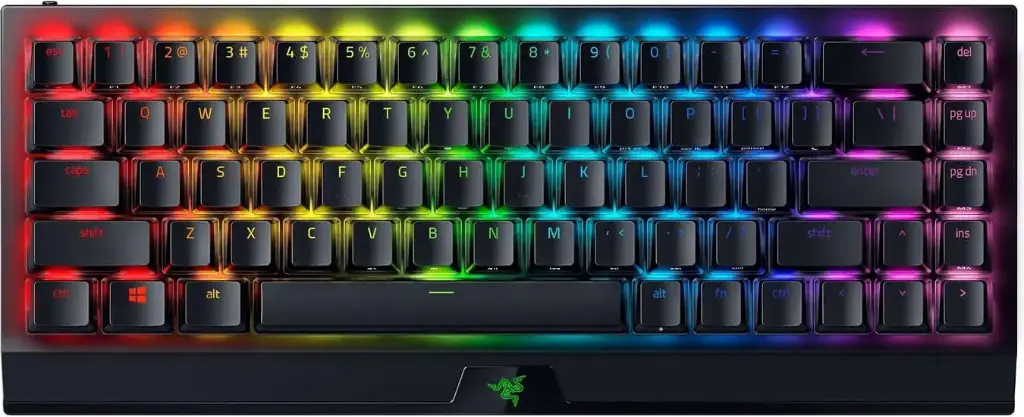 Razer BlackWidow V3 Mini HyperSpeed ​​​​(Comutator galben) - Tastatura pentru jocuri mecanica fara fir 65% (Comutatoare mecanice silentioase, Bluetooth, USB-...