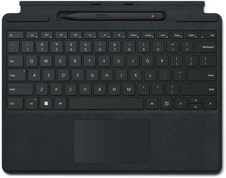 Tastatura Microsoft Surface Pro 8 / 9 / X Signature Black in pachet cu Slim Pen 2 Black