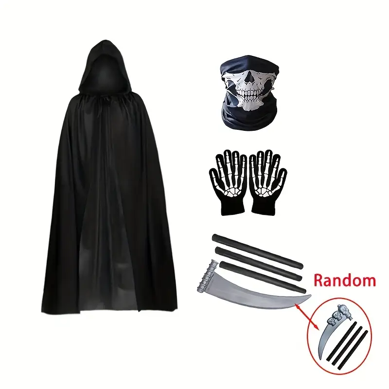 Costum Moarte| Costum de demon in stil intunecat | Rol de petrecere de Halloween