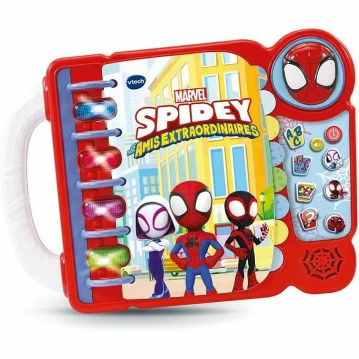 Carte interactiva pentru copii, Vtech, Spidey, multicolor, 30cm, +3 ani