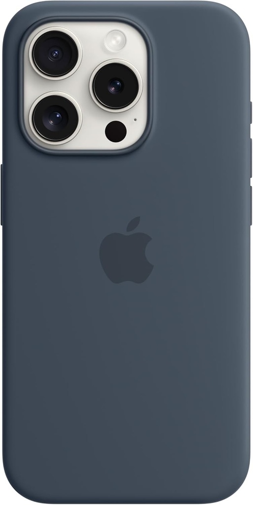 Husa din silicon Apple pentru iPhone 15 Pro cu MagSafe - Albastru furtuna