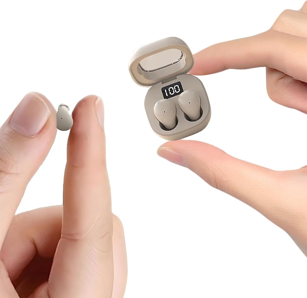 Casti invizibile Xmenha pentru dormit, casti Bluetooth fara fir pentru cei care dorm pe o parte, casti cu canale auditive mici ascunse