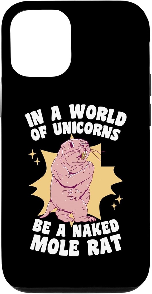 Carcasa pentru iPhone 12/12 Pro, model Naked Mole Enthusiast