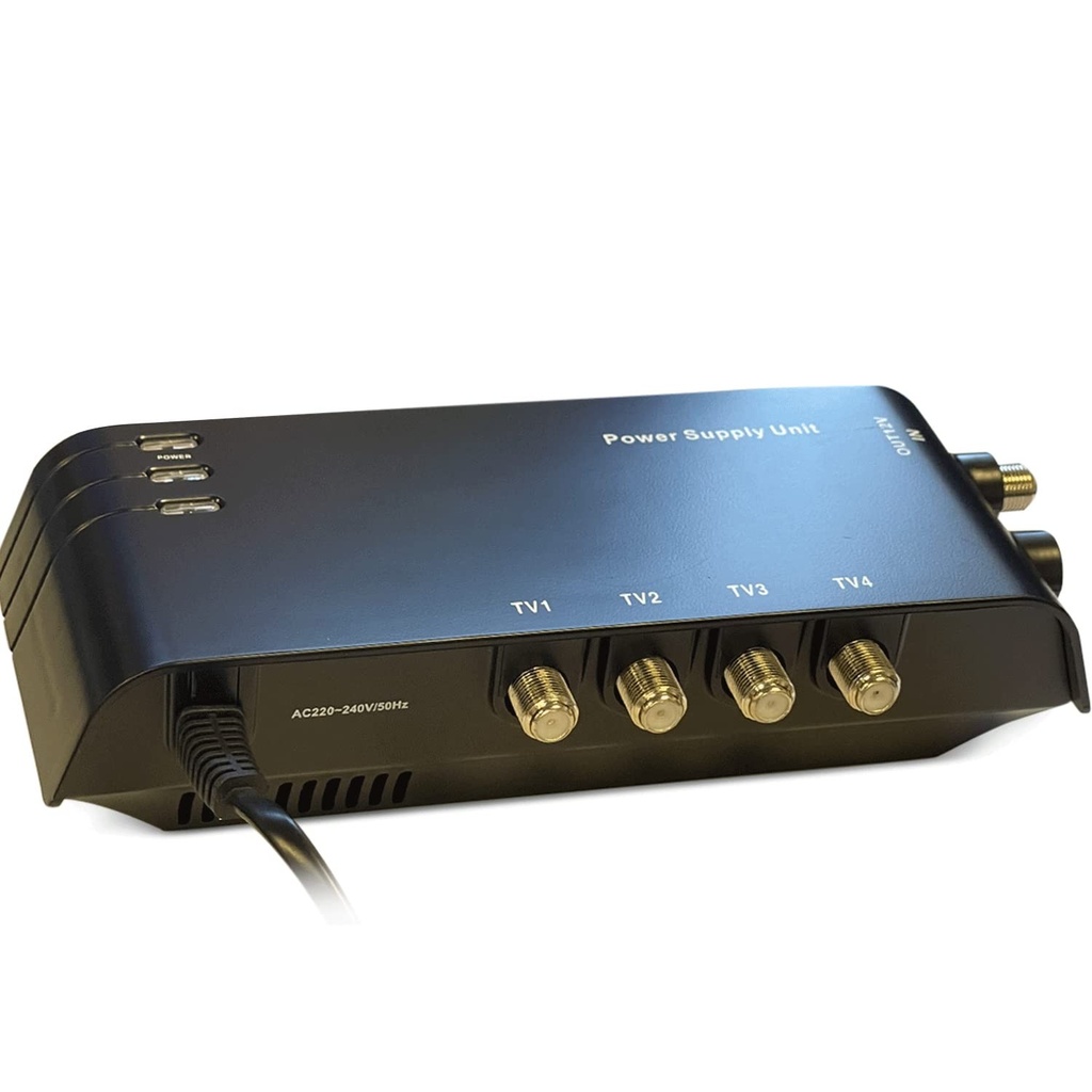 Sursa de alimentare LEYF cu 4 iesiri pentru amplificatoare/sursa de alimentare antena DTT/semnal DTT 2-8 dB/decodor de semnal