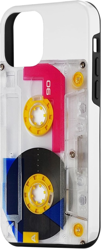 Husa pentru iPhone 12 mini, caseta mixtape, vintage, retro, anii '80, anii '90