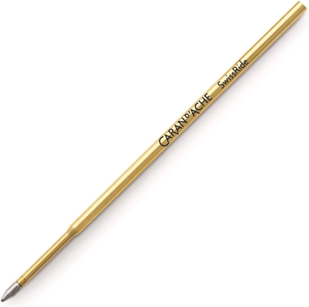 Rezerva pentru pix cu bila Caran d'Ache Swissride 888 Gold, culoare cerneala: neagra, grosime linie: medie, 8528.000, 12cm