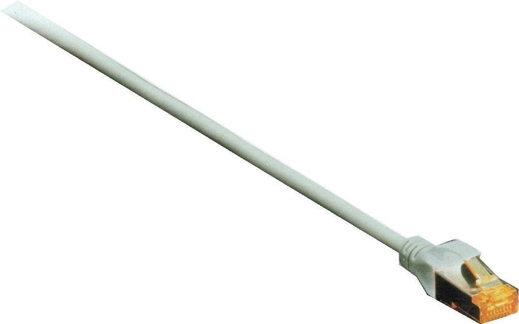 Cablu LAN DIGITUS Cat 6A - 0.5m - cablu de retea RJ45 - ecranat S/FTP - Compatibil cu Cat-6 si Cat-7 - Gri