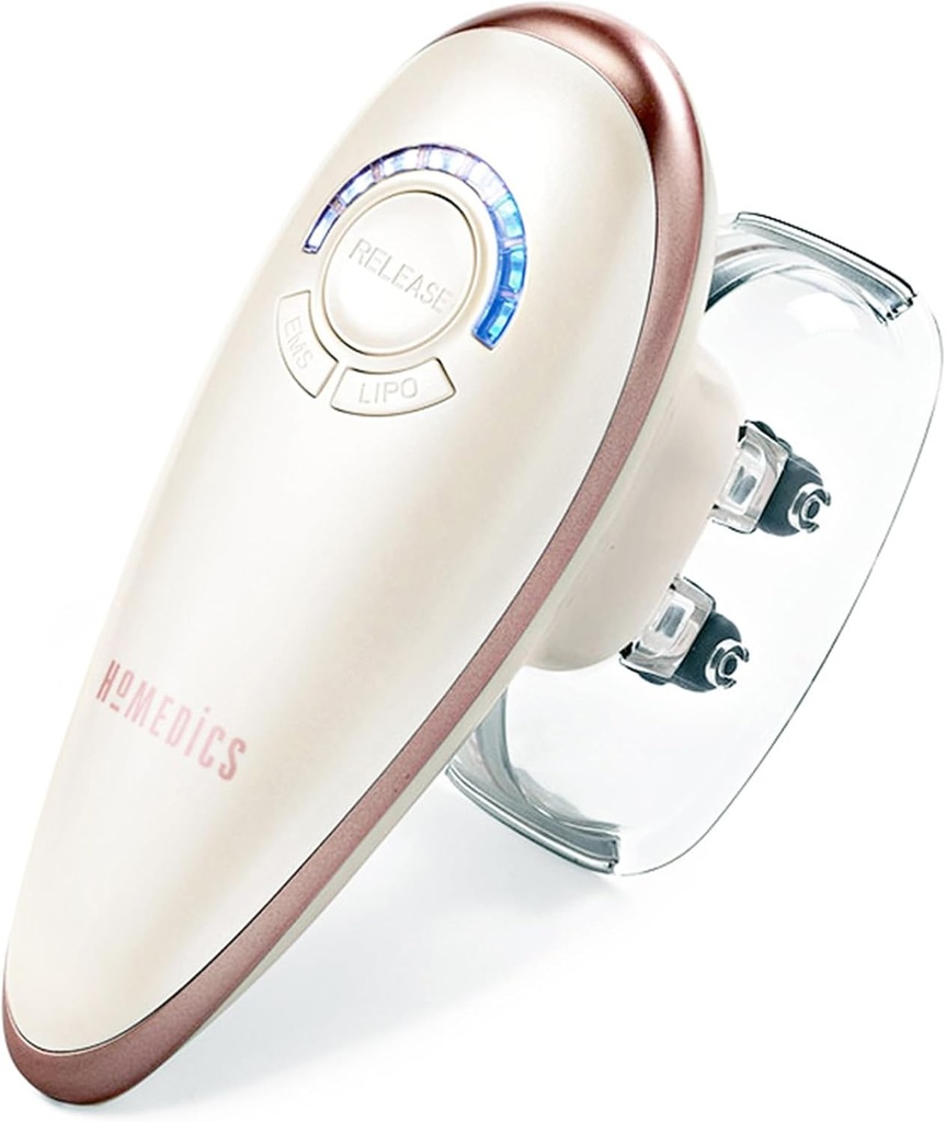 HoMedics Smoothee, Aparat de masaj anticelulitic cu aspiratie reincarcabil, Alb, 25 x 3 x 12 cm