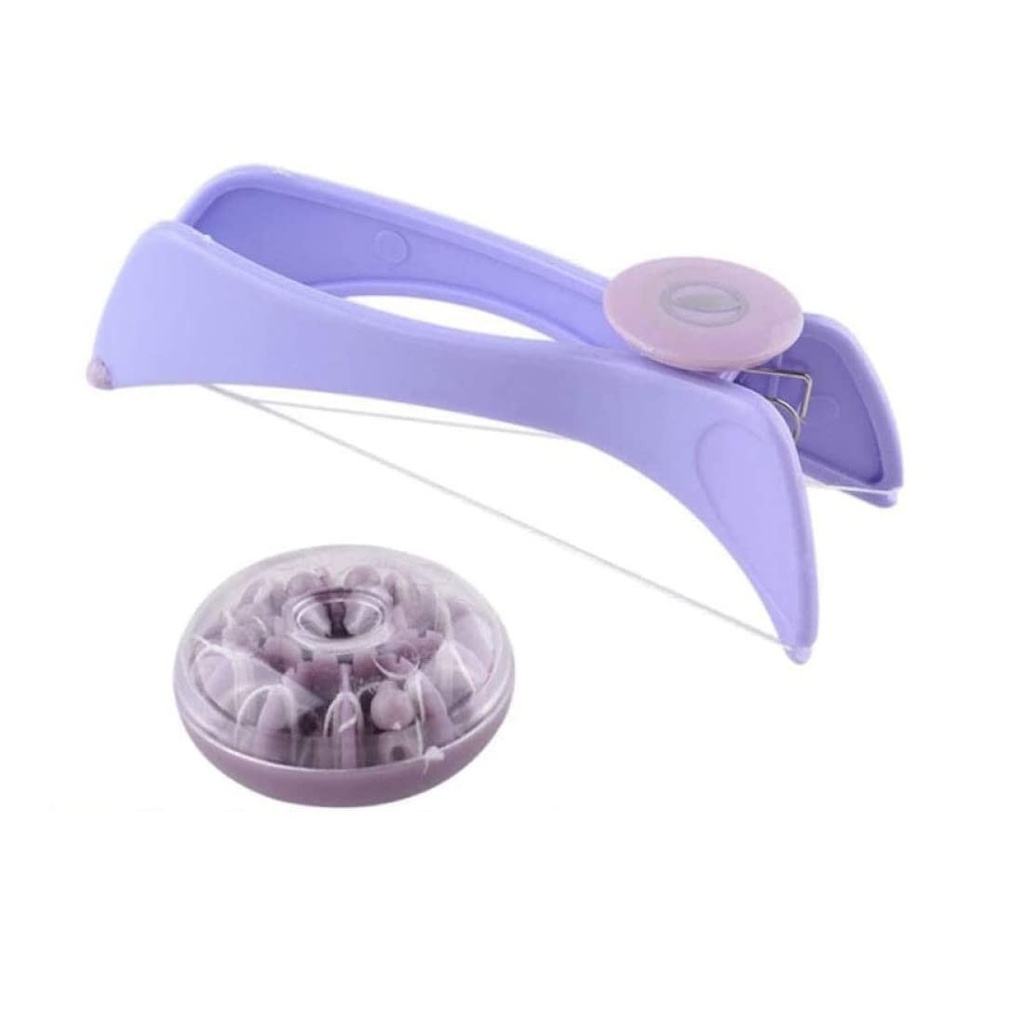 Epilator facial, epilator facial pentru femei, aparat de ras manual cu fir de indepartare pentru sprancene si barbie, indepartare usoara a parului facial