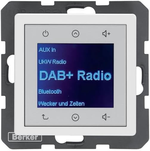Radio BERKER Touch UP DAB+ Q.x, culoare polarweiss, model 29846089