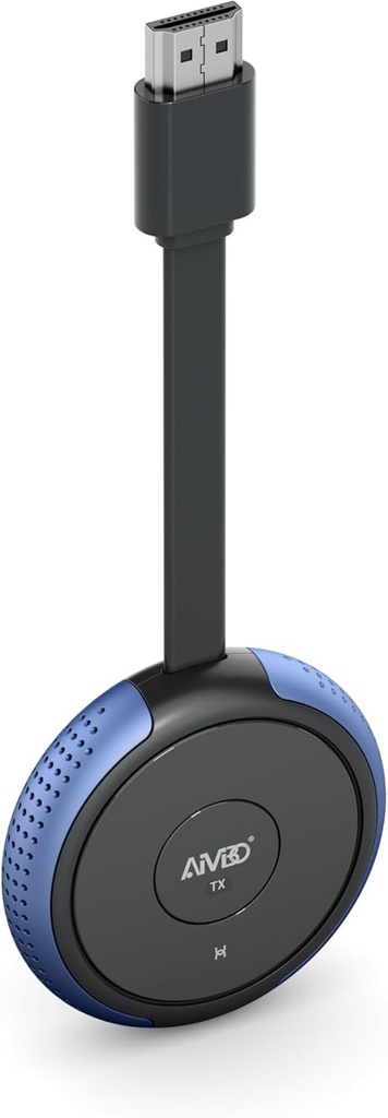 Transmitator HDMI wireless - Transmitator HDMI wireless AIMIBO 4K/5G, oglindire wireless a ecranului de la laptop/camera/decodor TV la televizor/monitor/proiector, albastru