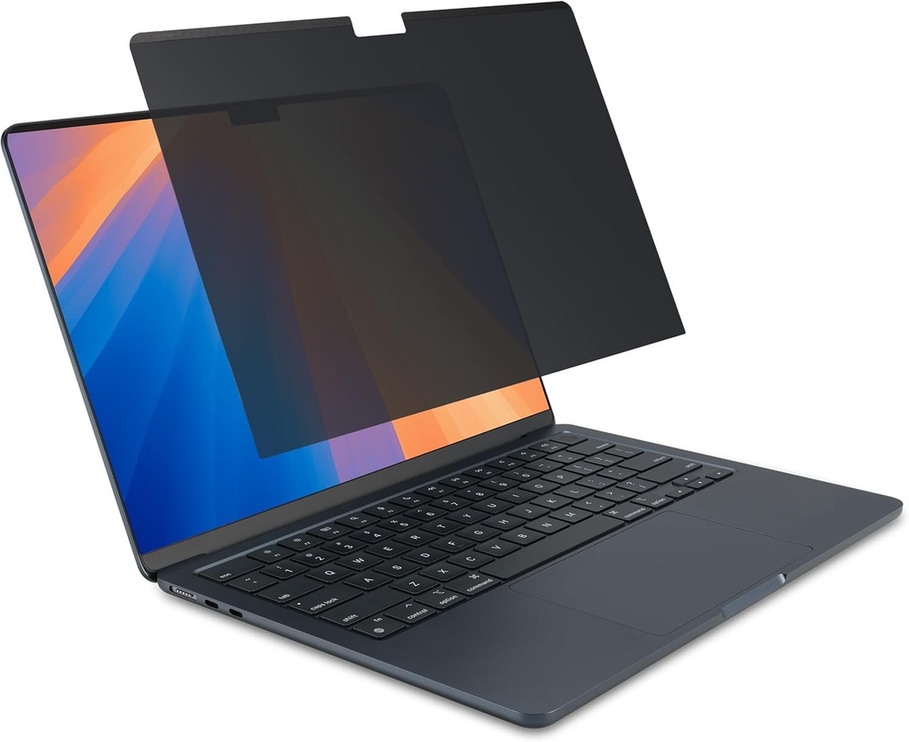 Kensington MagPro™ Elite, folie de protectie magnetica pentru ecranul MacBook Air 13,6" (2022), folie de protectie magnetica pentru ecran, zona de vizualizare limitata pentru securitate sporita a datelor, cu filtru de lumina albastra, K58374WW