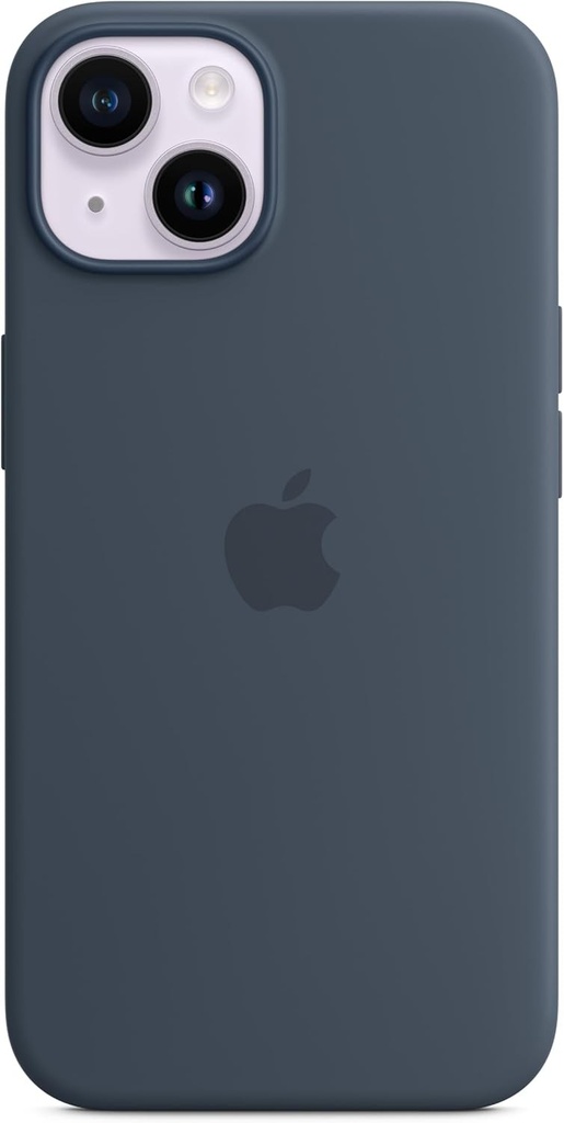 Carcasa Apple din silicon cu MagSafe pentru iPhone 14 - Albastru furtuna