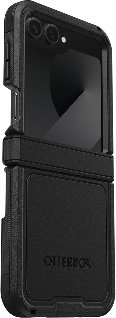 Carcasa OtterBox Defender XT pentru Samsung Galaxy Z Flip7 FE/Z Flip6, rezistenta la socuri, la caderi, ultra-robusta, carcasa de protectie, testata de 4 ori conform standardelor militare, pentru telefoane pliabile, neagra
