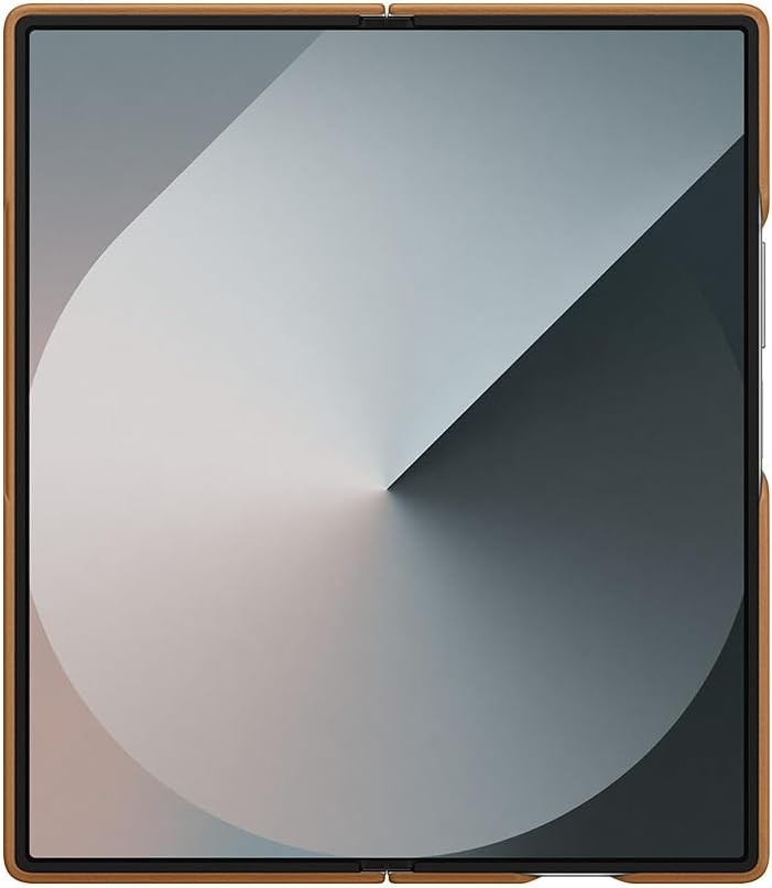 Husa Samsung Eco-Leather din piele vegana, maro, pentru Galaxy Z Fold6