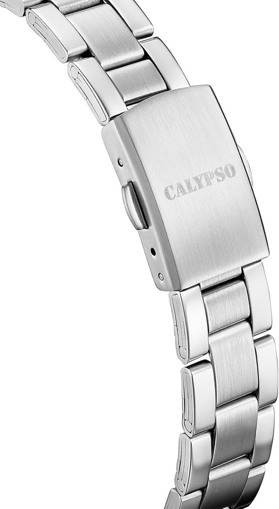 Ceas analogic CALYPSO pentru femei K5861/3 cu cuart - rezistent la apa 5 ATM, mecanism de inalta precizie - stil elegant si clasic - curea din otel inoxidabil argintiu - de baza