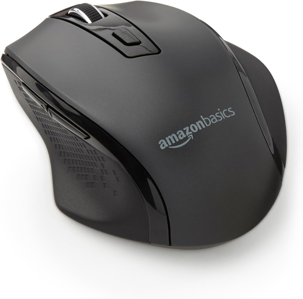 Mouse USB wireless ergonomic Amazon Basics - DPI reglabil - Negru