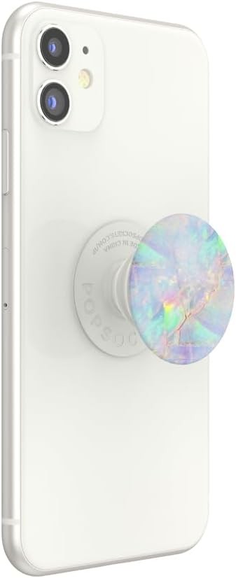 PopSockets PopGrip - Baza extensibila si grip pentru smartphone-uri si tablete cu capac interschimbabil - Opal