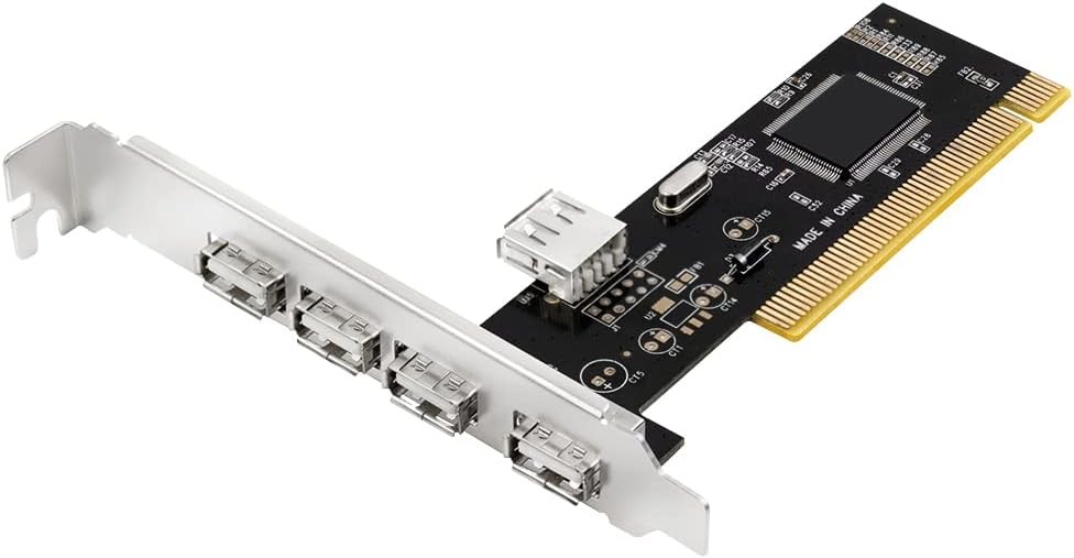 Placa de interfata PCI LogiLink USB 2.0 cu 4 porturi externe si 1 port ...