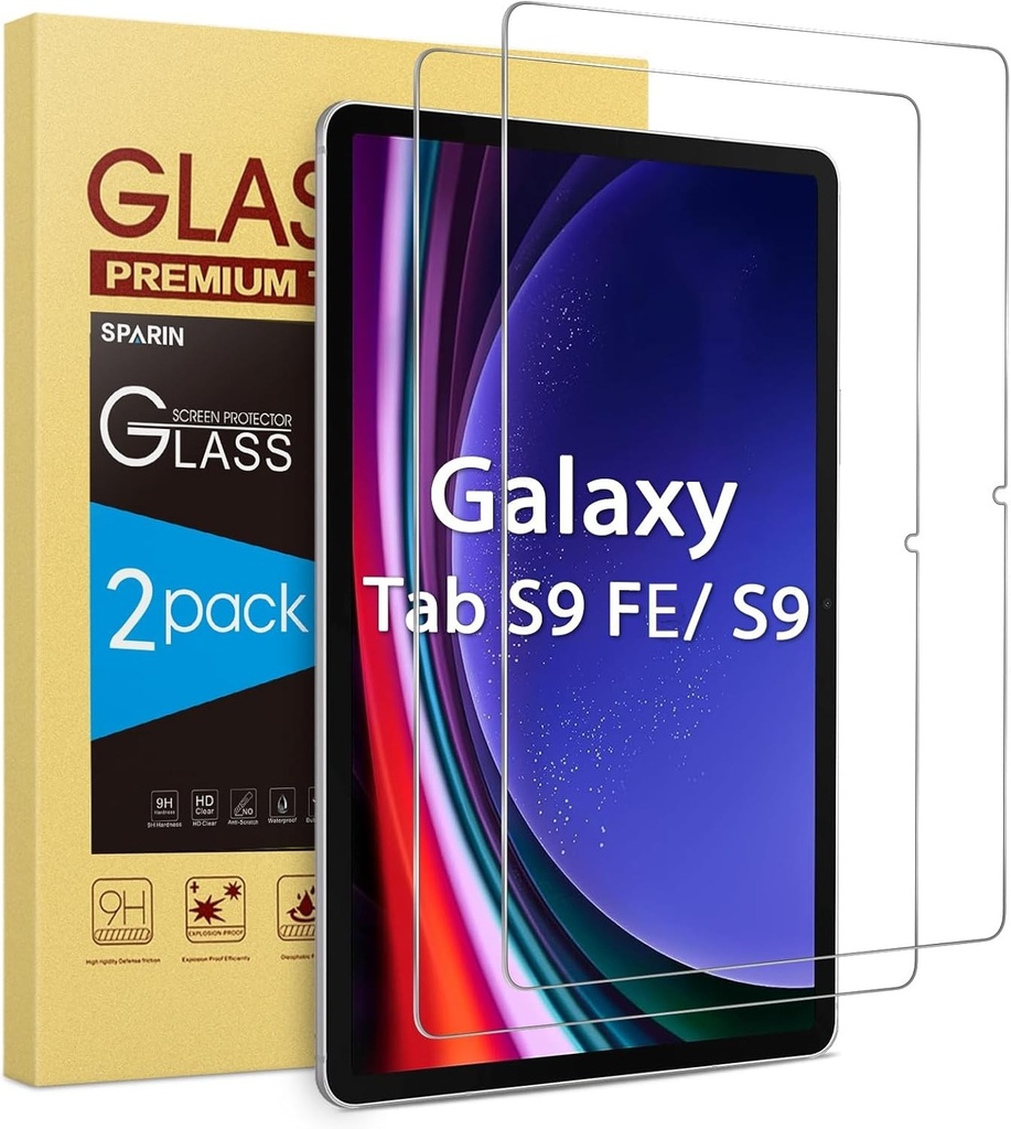 Folie de protectie SPARIN din sticla securizata pentru Samsung Galaxy Tab S10 Lite / S10 FE / S9 FE 10.9" si Galaxy Tab S11 / S9 / S8 / S7 11".