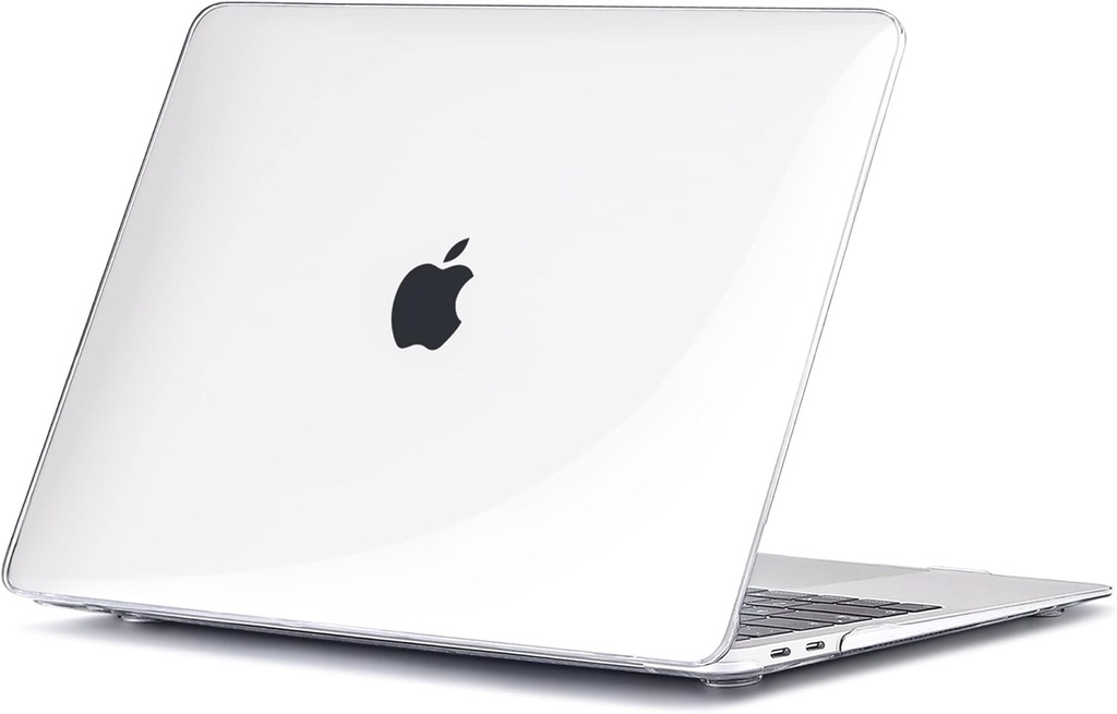 Carcasa TECOOL compatibila cu MacBook Air M1 (A2337) si MacBook Air 13 inch Retina 2020 2019 2018 (A2179 A1932), carcasa subtire, din plastic rigid, transparenta, pentru protectie