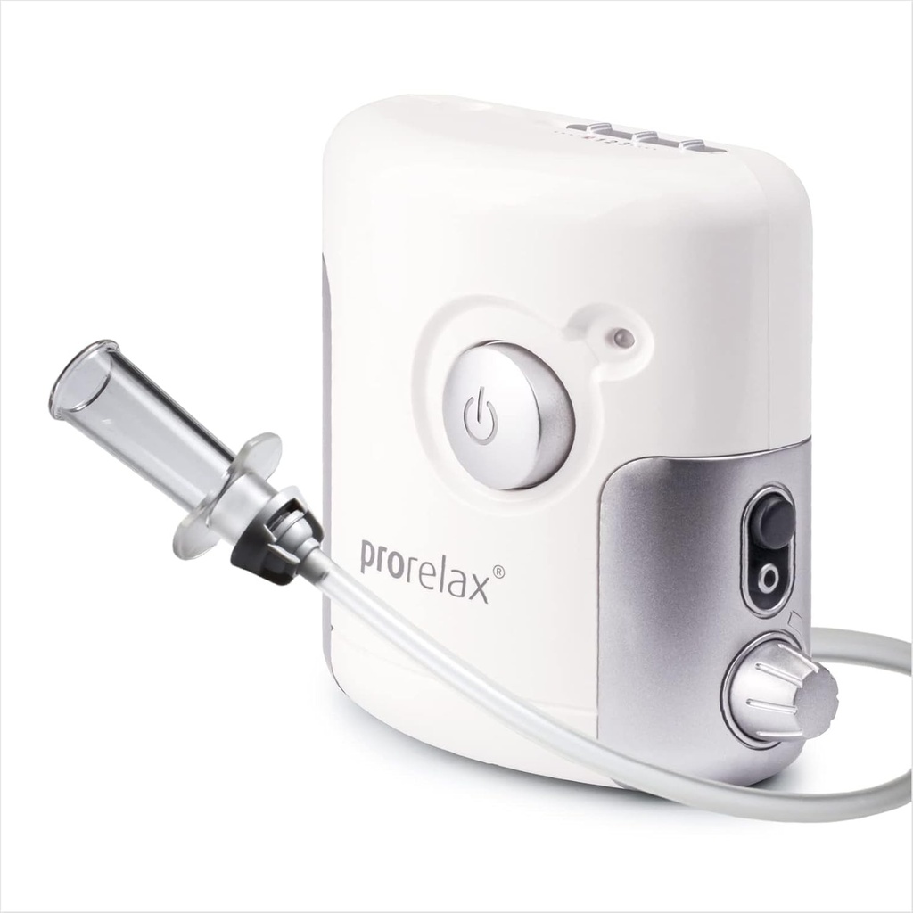 Aparat de masaj cu vid prorelax Sensitive, dispozitiv anticelulitic pentru o piele frumoasa si sanatoasa, masaj electric cu ventuze, 3 ventuze de diferite dimensiuni, putere de aspirare reglabila