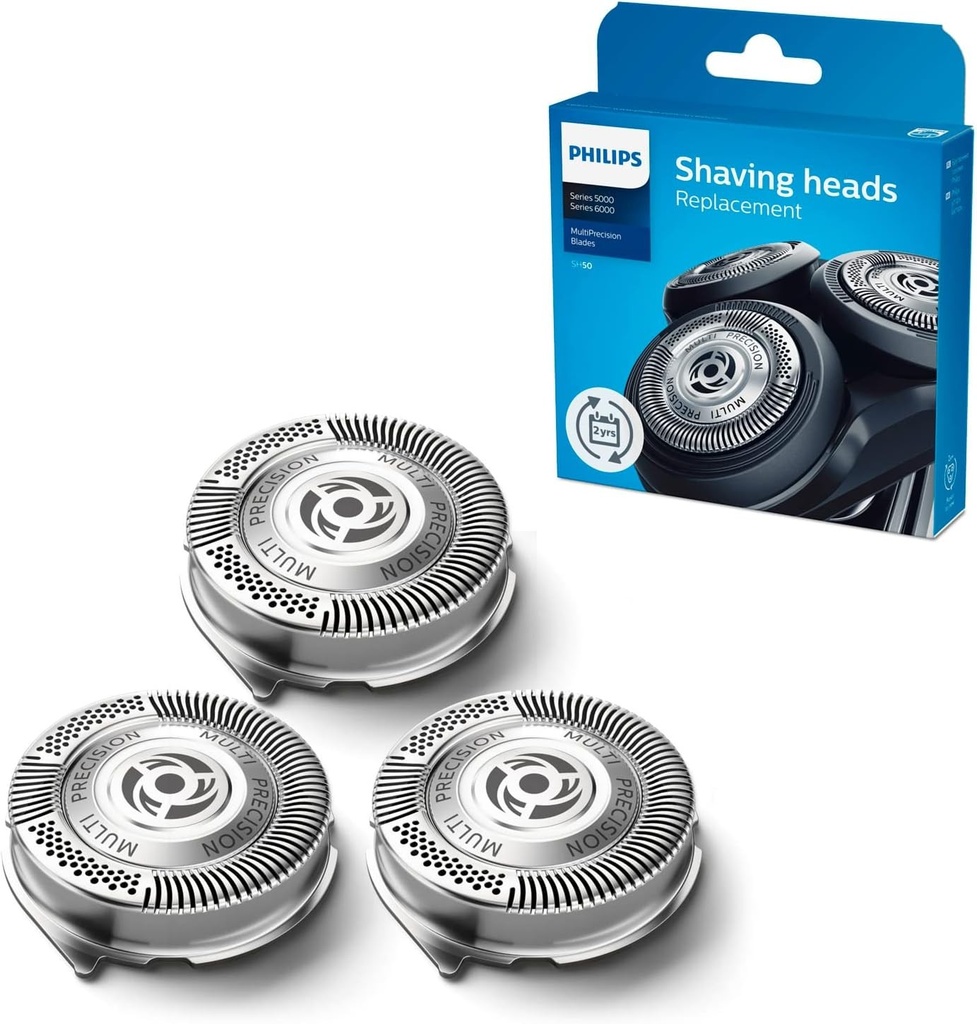 Cap de schimb Philips SH50/50, compatibil cu aparatele de ras electrice Philips seria 5000 (cu exceptia S55xx si S58xx) si 6000 pentru barbati (ambalajul poate varia)