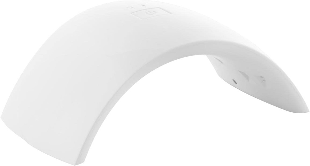 InnovaGoods - Lampa UV LED profesionala pentru unghii, design ergonomic, 15 LED-uri UV duble, temporizator 30/60 s, potrivita pentru oja, gel, shellac, multicolora, 8,5 cm, plastic