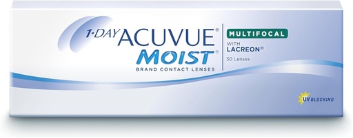 Lentilele de contact ACUVUE MOIST 1-DAY Multifocale zilnice ofera hidratare - Lentile de contact zilnice cu -2,75 dioptrii si BC 8,4 - Protectie UV si experienta de purtare confortabila - 30 de lentile