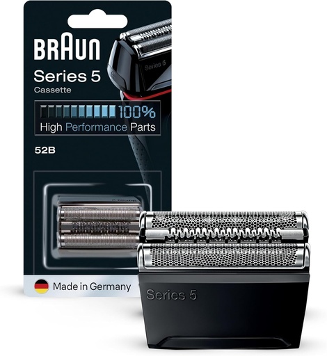 Cap de ras de schimb Braun 52B negru, original, compatibil cu aparatele de ras din seria 5