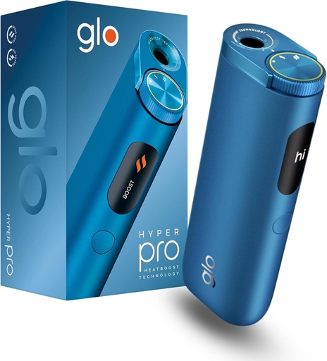 Glo Hyper Pro, Alternativa la tigari, Si mai multa aroma, intensitate superioara, 2025, Culoare Albastra