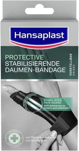 Bandaj stabilizator pentru degetul mare Hansaplast, atela pentru degetul mare sustine si amelioreaza articulatia, suportul pentru degetul mare promoveaza regenerarea, unisex