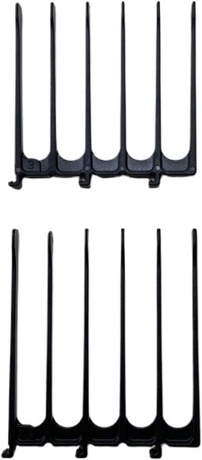 Pieptene de tuns original CombPal, foarfeca tip pieptene peste pieptene, instrument de tuns, set de ajutor pentru tuns, set de piepteni pentru tuns frizer (accesoriu ghidaj jumbo negru)