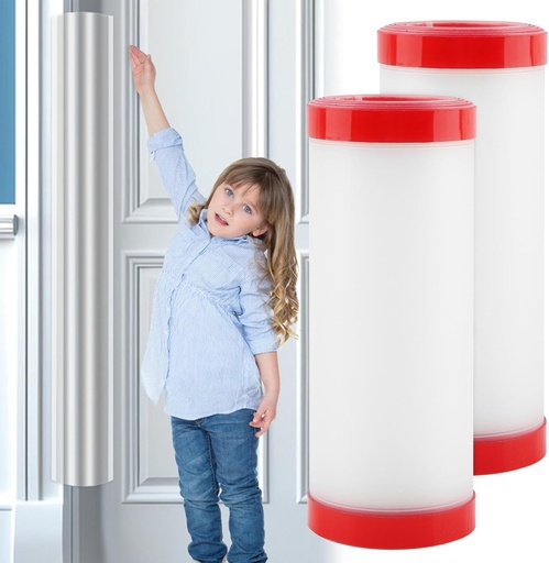 Pachet de 2 aparatori anti-prindere a degetelor pentru usi pentru copii, protectie pentru usi, aparatoare anti-prindere a usii, benzi autoadezive de protectie a cusaturilor usii, aparatoare transparenta pentru degete, aparatoare pentru balamale usii pentru familii si gradinite