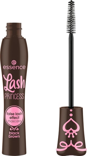 essence Lash PRINCESS rimel efect gene false maro negru, volumizant, efect gene false, definitoriu, vegan, fara particule de microplastic, fara nanoparticule, fara parfum, 1 pachet (12ml)