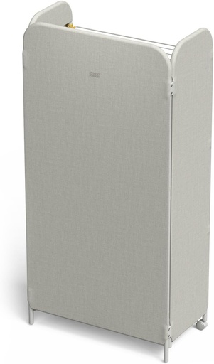 Suport de uscare a hainelor Joseph Joseph Eclipse, reglabil cu 3 niveluri, husa integrata din material textil, cu roti, pliabil, capacitate 14 kg/14 m³, ecru