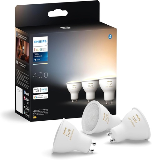 Philips HueWA 4.2W GU10 3P EU