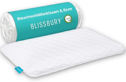 Perna subtire BLISSBURY din spuma cu memorie, 6,6 cm, pentru dormit, subtire, plata si racoritoare, pentru stomac sau spate, cu husa lavabila din bambus moale, pentru gat si cap, pentru femei si barbati