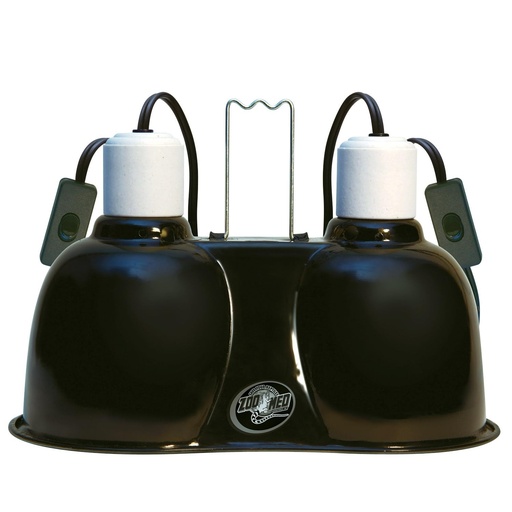 Zoo Med LF-19e Mini Combo Lampa cu cupola adanca, abajur cu reflector dublu