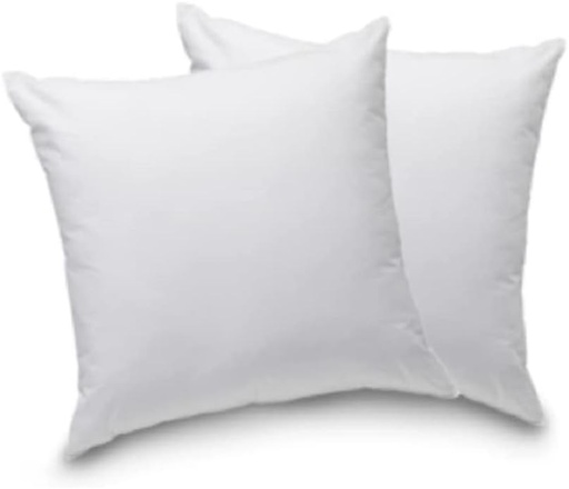 Blanrève - Set de 2 perne confortabile - Fibre sintetice - Alb - 60x60 cm, Poliester