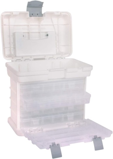 Cutie de sortare/cutie de transport Rayher cu 4 tavi de sortiment + 1 compartiment cu capac, cu maner de transport, 27,5 x 17,5 x 26 cm, pentru sortare si organizare, cutie de depozitare, 39574000, asortata