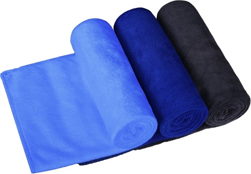 Prosop de sala BW&HM, prosop de studio de fitness, prosop sport, prosop de antrenament, prosop de fitness, moale, absorbant, 40 x 80 cm, pachet de 3