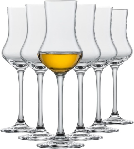 SCHOTT ZWIESEL Grappa Glass Bar Special (Set de 6), pahare clasice cu picior, pahare din cristal Tritan, lavabile in masina de spalat vase, fabricate in Germania (Cod articol 120518)