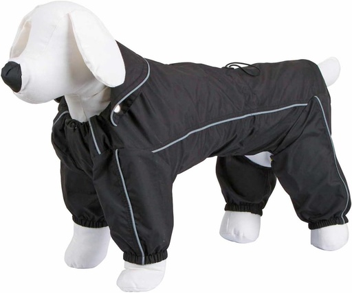 Kerbl Pet Manchester Raincoat, Jacheta pentru caini, Haina pentru caini, Negru, 50 cm, Poliester, Caini, cu protectie pentru picioare