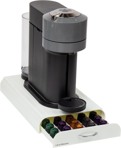 Mind Reader NEST3PC-WHT Anchor - Sertar pentru capsule compatibil Nespresso, doar pentru 50 de capsule