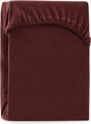 Cearsaf cu elastic AmeliaHome 160x200-180x200 cm, cearsaf cu elastic din bumbac terry, albastru inchis