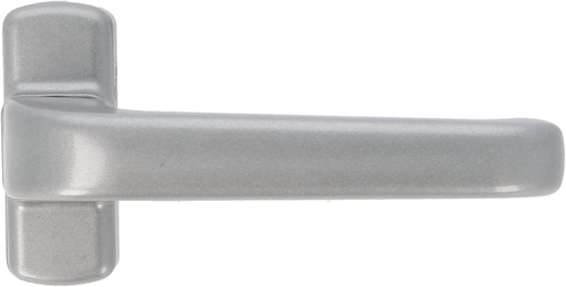Amig - Set Manere Usa de Interior cu Rozeta | Maner Model Epsilon | 132 x 70 mm | Elegant si Simplu | Dimensiune Ax 8 mm | Maner Ergonomic | Aluminiu Argintiu